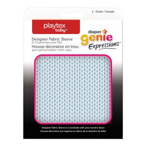 Playtex Diaper Genie Expressions Diaper Pail Fabric Sleeve, Blue Knit