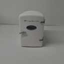 Frigidaire 6 Can/4L Capacity Mini Personal Retro Fridge Cooler Portable and Versatile, Includes AC Power Cord & 12V DC Car White