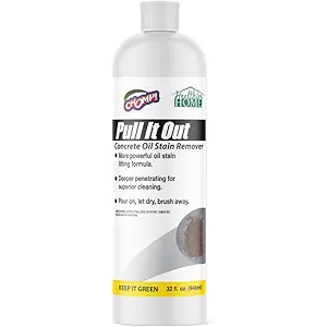 CHOMP! Concrete Oil Stain Remover: Pull It Out Removes and Cleans Oils, Greases from Garage Floors & Driveways 32 Fl Oz