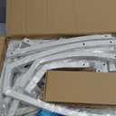 Plant Stand Indoor with Grow Lights - 7 Tiered Metal Corner Shelf for Multiple Plants, 62" Corner Plant Stand for Indoor Plants, Tree-Shaped Plant Rack for Home, Living Room, Office & Patio Decor (White)