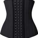 YIANNA Women's Underbust Latex Sport Girdle Waist Trainer Corsets Hourglass Body Shaper XS