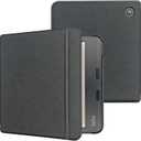 Caweet Case for Kobo Libra Colour (Model:N428, 2024 Release), Ultra Lightweight PU Leather Shell Cover with Auto Wake/Sleep, Black