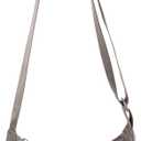 YIKOEE Crescent Bag for Women Men Small Sling Crossbody Bag with Half Moon Shape missing zipper, Grey, S