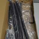 ERYTLLY Bird House Pole Mount Kit 80 Inch  Adjustable Hummingbird Bird Feeder Post Support Rod Universal Stand Set with 5 Prongs for Outdoor, Yard, Garden Decor, Black