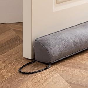 Sunolga 2-Pack 36" Door Draft Stopper Blocks Hot and Cold Air with Removable Washable Cover for Gaps Up to 3", All-Season Seal for Noise, Wind, Door Sweep for Bottom of Door, Home Essentials, Beige