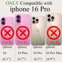 for iPhone 16 Pro Case, Glitter Clear Cute Paw Love Heart, Compatible with MagSafe, Strong Magnetic Full Camera Lens Protection Cover, Soft Slim Bling Phone Case 6.3" - Blue