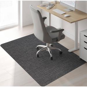 Sycoodeal Chair Mat,36" x 48" Office Chair Mat for Hardwood and Tile Floor, Heavy Duty Floor Protector for Rolling Chairs,Non-Slip,Computer Mat for Home Office(Dark Coffee)