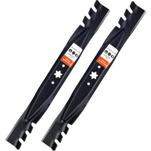 942-04308-X 942-04308 Mulching Blades for Troy Bilt Pony Bronco Cub Cadet 42 inch Deck Riding Tractor Zero Turn Mower XT1 ZT1 42 Lawn Mower Replace 942-0616 742-0616 942-04126 (6 Point Star)