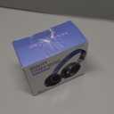 AILIHEN C8 Kids Headphones Wired, On-Ear Headphones with Microphone and Volume Control Foldable Corded Stereo 3.5mm Headset for School Teens Smartphones Chromebook Laptop Tablets Travel (Black Blue) (Medium)