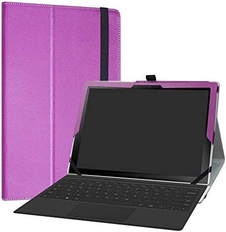 LiuShan Compatible with Galaxy Book2 12 Tablet Case,LiuShan PU Leather Slim Folding Stand Cover for Samsung Galaxy Book2 12 SM-W737AZSBATT 12.0" Android Tablet PC,Purple