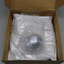 Layhit Disco Cupcake Stand 3 Tier Silver Glitter Metal Cake Holder Reusable Disco Table Decorations for Party Birthday Bachelorette Disco Ball Platterdessert Centerpiece Supply