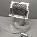 6" White Dryer Vent Cover - 304 Stainless Steel Wall Cap, Screen and Damper