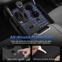 Autorder Silicone Center Console Organizer for 2020-2022 Toyota Highlander Accessories Seat Gap Storage Box Soft Gear Shift Panel Trim Cover