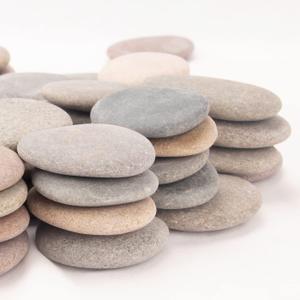 About 100 Pcs Painting Rocks, 2.2"-3.5", Flat, Smooth - River, Craft, DIY Stones, 18 Pounds