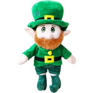 illuOKey Leprechaun Plush Doll Toy for Kids, St Patricks Day Decorations, 16 Inches