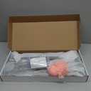 Towel Rack with Towel Bar Holder Suction Cup Foldable Towel Shelf No Drill with 7 Hooks Rustproof Towel Storage Wall Mount for Bathroom Lavatory Matte Blackish Gray20 Inch