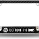 Rico Industries NBA Basketball Primary 12" x 6" Chrome All Over Automotive License Plate Frame for Car/Truck/SUV (Black)