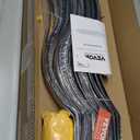 VEVOR Deck Balusters, 32.25"x1" Metal Deck Spindles, 61 Pack Staircase Baluster with Screws, Aluminum Alloy Deck Railing for Wood and Composite Deck, Wave Arc Baluster for Outdoor Stair Deck Porch