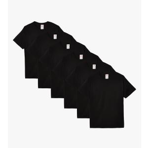 Hanes Men's Ecosmart T-Shirt (Pack of 6) Large, Black