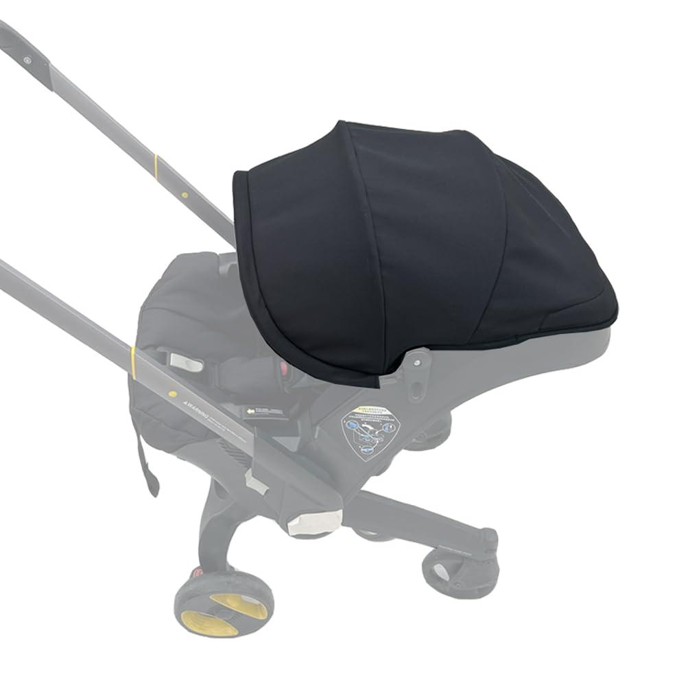 Stroller Accessories Replacement Canopy Compatible with Doona+ and Doona i Car Seats & Strollers, Larger Sunshade, Durable Fabric (Black)