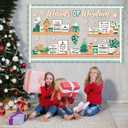 Christmas Bookshelf Bulletin Board Set Words of Wisdom Classroom Decorations Inspirational Christmas Gingerbread Man Paper Cutouts for Xmas Winter Holiday School Classroom Decor