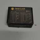 Home Security Door Lock, 2 Pack Childproof Door Reinforcement Lock with 3 Inch Stop Withstand 800 lbs for Top Front Inward Swinging Door, Upgrade Flip High Night Lock to Defend Your Home Kids (Silver)