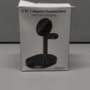 2026 3 in 1 Wireless Charging Station for Apple MagSafe Charger, 15W Fast Magnetic Mag-Safe Charger Stand for iPhone 17 16 15 14 13 12 17e Apple Watch AirPods Series, Gifts for Men (Black)