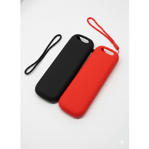 6 Pack Roku Smart TV Steam Stick Remote Controller Cover, Universal Skin Silicone Case for Most Roku Remote Models with Lanyard(Black+Red)