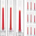 Hurricane Glass Candle Holders Set of 12 Reversible Candlesticks Bulk
