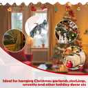 Soulchen 16 Pcs 11.8 Inch Christmas Garland Ties for Banister Christmas Decorative Reusable Flexible Twist Ties for Garland Staircase Home Decoration Holiday Craft Wrapping