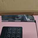 Digital Electronic Money Safe, Steel Security Lock Box with Keypad, Office Hotel Business Jewelry Gun Cash Safe, 0.23 Cubic Feet, 9.06" W x 6.69" D x 6.69" Hpink