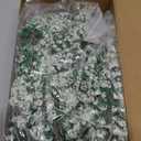 Skylety 35 Pieces Model Trees 6.3-1.2 Inch Mixed Miniature Trees Diorama Supplies Fake Plants Train Scenery Landscape Christmas Village Architecture DIY Crafts(Green,Snowy Cedar)