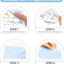 24pcs Baby Shower Ocean Thank You Cards with Envelopes, Sea Animals Greeting Cards for Baby Shower, Bridal Shower and Wedding, 4 x 6 Inch