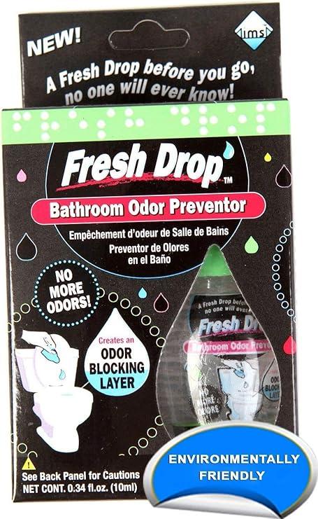 Fresh Drop Poop Odor Eliminator, Toilet Odor Eliminator, One Drop Toilet Deodorizer, Toilet Spray,  2 Pack
