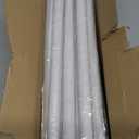 Double Curtain Rod Set, Wrap Around Blackout Drapery Rod for Room Darkening Panels, 88 to 120 Inches, White