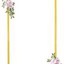 Fivenl Arch Backdrop Stand 5FT Balloon Arch Stand Stable Gold Wedding Arch Frame Metal Arch Backdrop Stand for Wedding Ceremony Birthday Party Bridal Baby Shower Banquet Decoration
