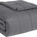 CuteKing Weighted Blanket for Adults (15lbs, 48"x72", Full, Grey) Heavy Blanket for 140150lbs, Weighted Blanket for Cooling & Heating with Premium Glass Beads, Soft Thick Blanket for Adult AllS