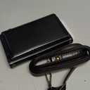 MInCYB for iPhone 13 Pro Wallet Case, Magnetic Detachable RFID Blocking PU Leather Cover with Strap for Women and Men. Black