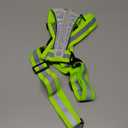 LED Reflective Running Vest with Phone Holder, Rechargeable 5 Colors Light Up Running Lights for Runners High Visibility Night Safety Gear, Adjustable for Men Women (Green)