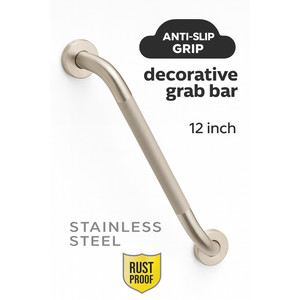Zenna Home Decorative Grab Bar Stainless Steel