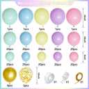 216Pcs Pastel Rainbow Balloon Garland Kit, Latex Colorful Party Balloons Arch Kit for Birthday Baby Shower Wedding Engagement Anniversary Christmas Party Decorations