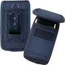 Flip Phone Holster with Belt Loop and Clip, Maezar Nylon Pouch Case Holder for Nokia 2660 2760, Alcatel Go Flip 4, Myflip, Cingular Flip 4, LG TCL Flip Pro Classic, Plum Flipper 4G