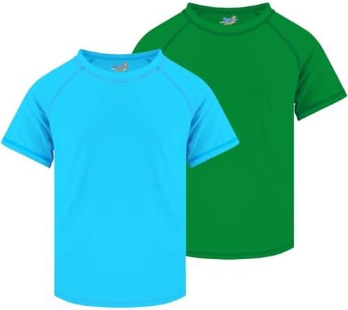 Boys Rash Guard Swim Shirt Short Sleeve Swimwear Toddler Kids Youth Rashguard Water Shirt UPF+ 50 Quick Dry Shirt size 9/10Y