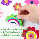 gisgfim Spring Window Clings Flower Window Spring Decoration Butterfly Floral Stickers Flower Decal Floral Glass Windows Decals for Summer Classroom Home Office Shop Display Decorations Party Supplies