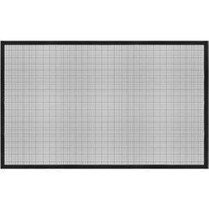 uxcell Window Screen Mesh, 35" x 59" DIY Fiberglass Netting Mesh Black Frame with Hook and Loop Adhesive Edging Black Mesh for Bedroom, Living Room, Kitchen