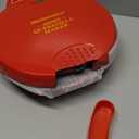 Elite Gourmet EQD-118 Electric Non-Stick 11" Quesadilla Maker, Easy-Slice 6-Wedge, Grilled Cheese Corn Flour Tortilla Snacks, Red