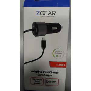 ZGear 2.4-Amp Adaptive Fast Charging Car Charger for Type-C