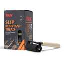 S&X Outdoor Stair Treads Non-Slip, 6" x 24" Anti-Slip Tape with Reflective Stripe, Black, 12-Pack