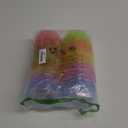 JOYIN 12 Pcs 7" Jumbo Plastic Easter Eggs, Clear 6 Assorted Colors Glitter Empty Eggs for Filling Treats Easter Party Favor Hunt Basket Stuffers Fillers Classroom Prize Supplies Toy