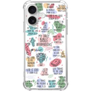 Christian Bible Verses Phone Case Compatible with iPhone 17, Bible Affirmations Phone Cover for iPhone 17